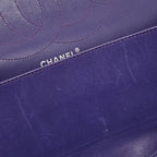 Purple Leather Chanel Flap Bag