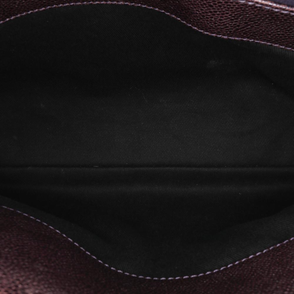 Purple Leather Chanel Tote