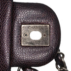 Purple Leather Chanel Flap Bag