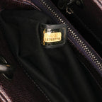 Purple Leather Chanel Tote