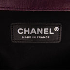 Purple Leather Chanel Flap Bag