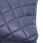 Purple Leather Chanel Tote