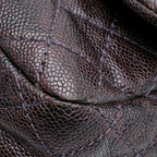 Purple Leather Chanel Flap Bag