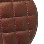 Purple Leather Chanel Crossbody Bag