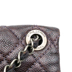 Purple Leather Chanel Flap Bag