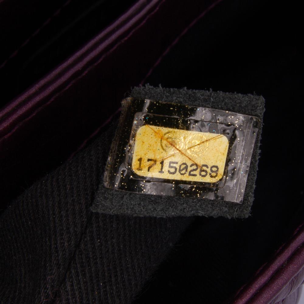 Purple Leather Chanel Flap Bag