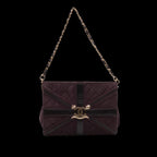 Purple Suede Chanel Clutch