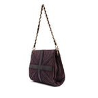 Purple Suede Chanel Clutch