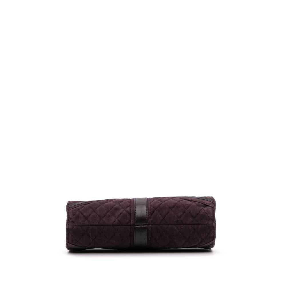 Purple Suede Chanel Clutch