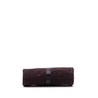 Purple Suede Chanel Clutch