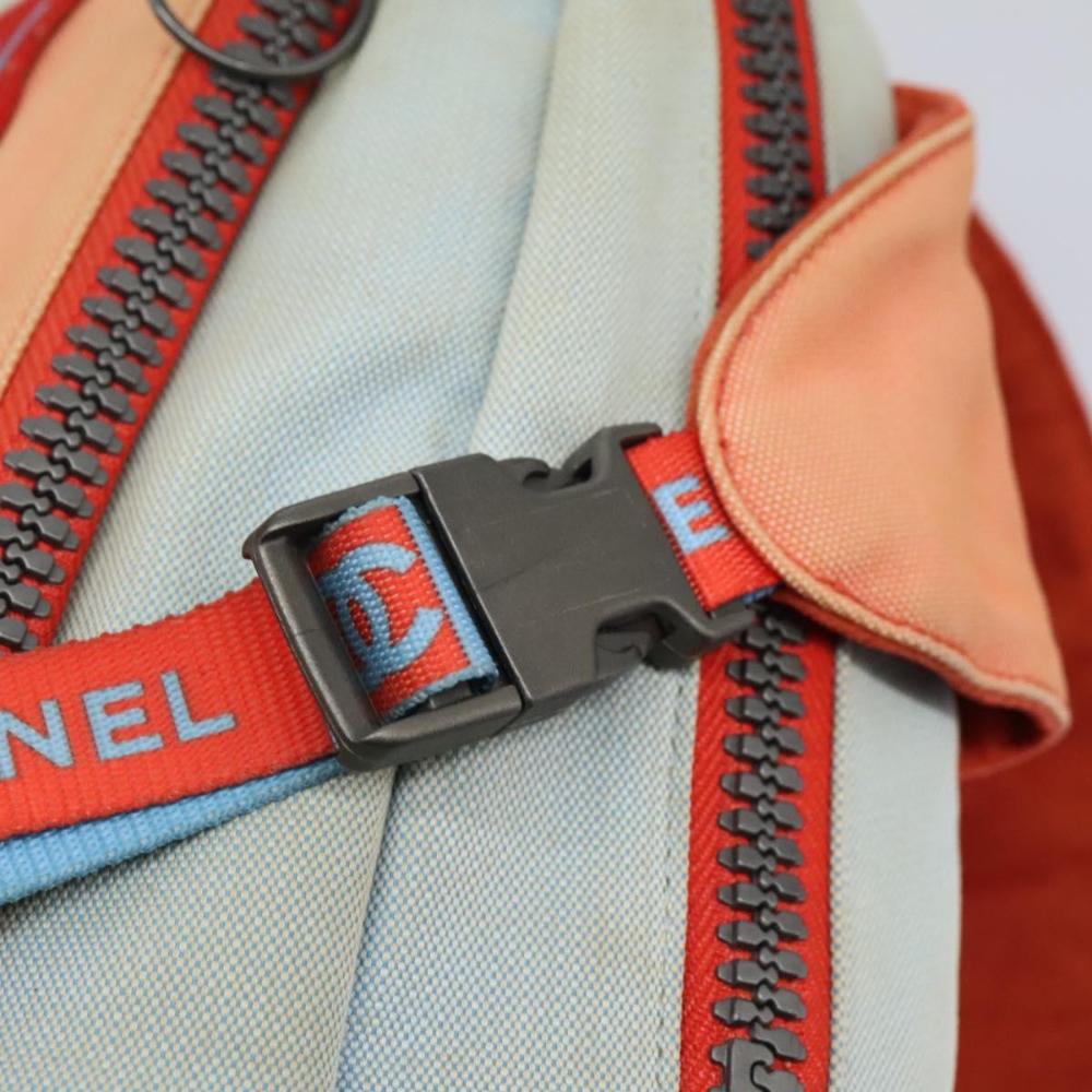 Red Canvas Chanel Backpack