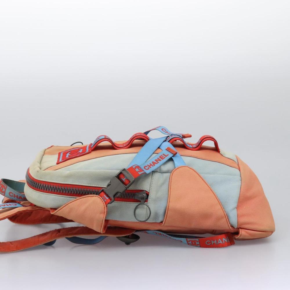 Red Canvas Chanel Backpack