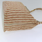 Red Canvas Chanel Shoulder Bag