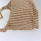 Red Canvas Chanel Shoulder Bag