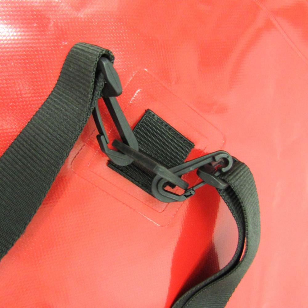 Red Fabric Chanel Backpack