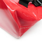 Red Fabric Chanel Backpack