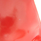 Red Fabric Chanel Backpack