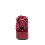 Red Fabric Chanel Crossbody Bag