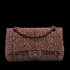 Red Fabric Chanel Flap Bag