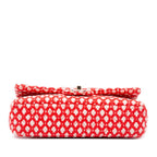 Red Fabric Chanel Flap Bag