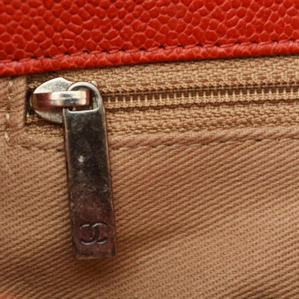 Red Fabric Chanel Shoulder Bag