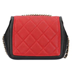Red Fabric Chanel Shoulder Bag