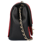 Red Fabric Chanel Shoulder Bag