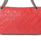 Red Fabric Chanel Shoulder Bag
