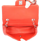 Red Fabric Chanel Shoulder Bag