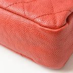 Red Fabric Chanel Shoulder Bag