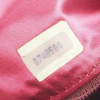 Red Fabric Chanel Shoulder Bag