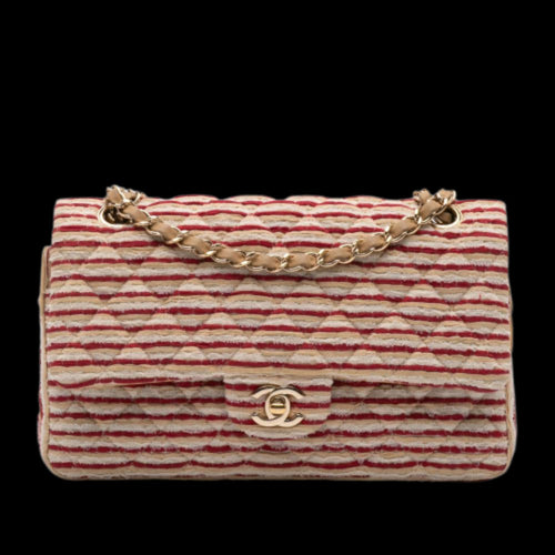 Red Knit Chanel Flap Bag