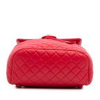 Red Leather Chanel Backpack