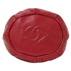 Red Leather Chanel Bucket Bag