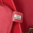 Red Leather Chanel Backpack
