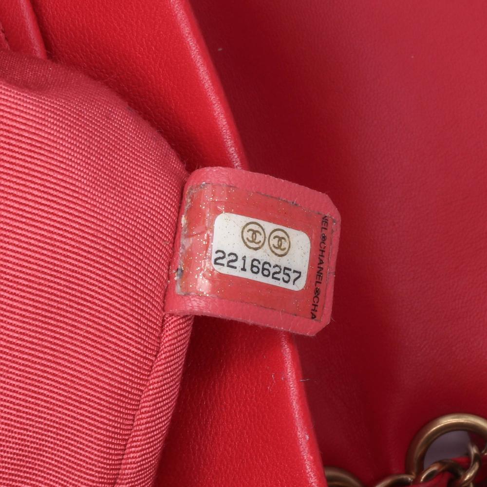 Red Leather Chanel Backpack