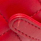 Red Leather Chanel Backpack