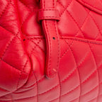 Red Leather Chanel Backpack