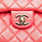 Red Leather Chanel Backpack