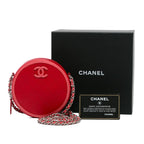 Red Leather Chanel Crossbody Bag