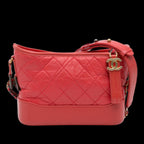 Red Leather Chanel Crossbody Bag