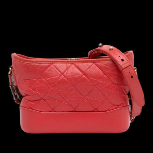 Red Leather Chanel Crossbody Bag