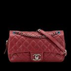 Red Leather Chanel Crossbody Bag