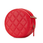Red Leather Chanel Crossbody Bag