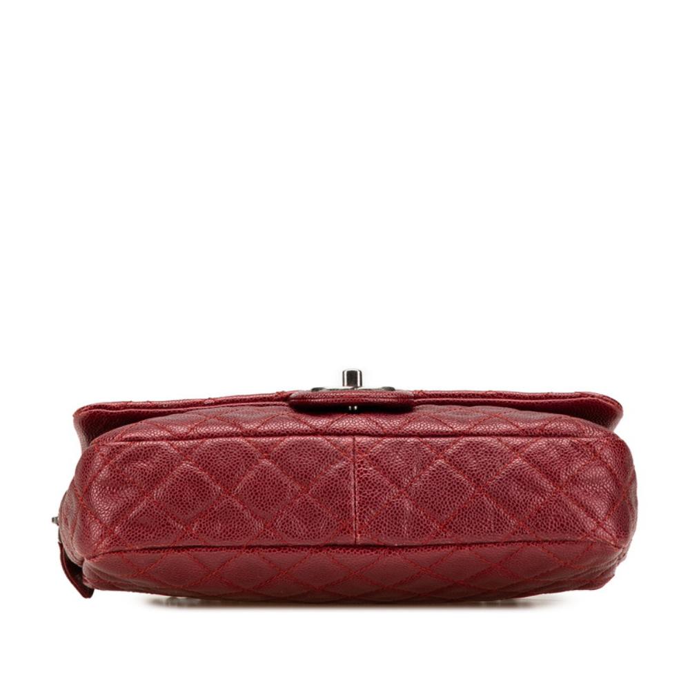 Red Leather Chanel Crossbody Bag