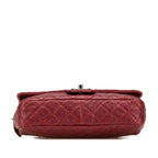 Red Leather Chanel Crossbody Bag