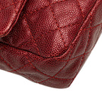 Red Leather Chanel Crossbody Bag