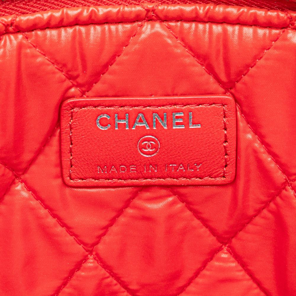 Red Leather Chanel Clutch