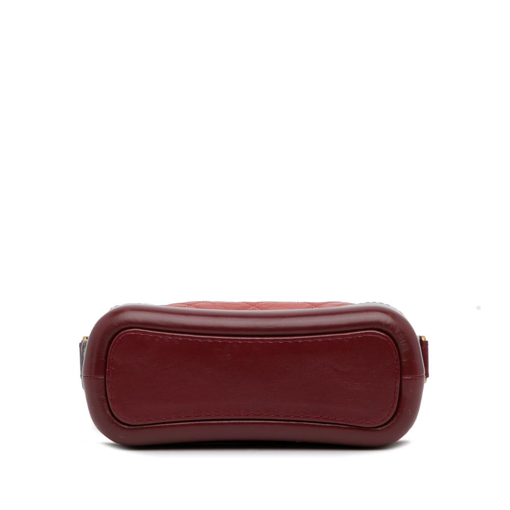 Red Leather Chanel Crossbody Bag