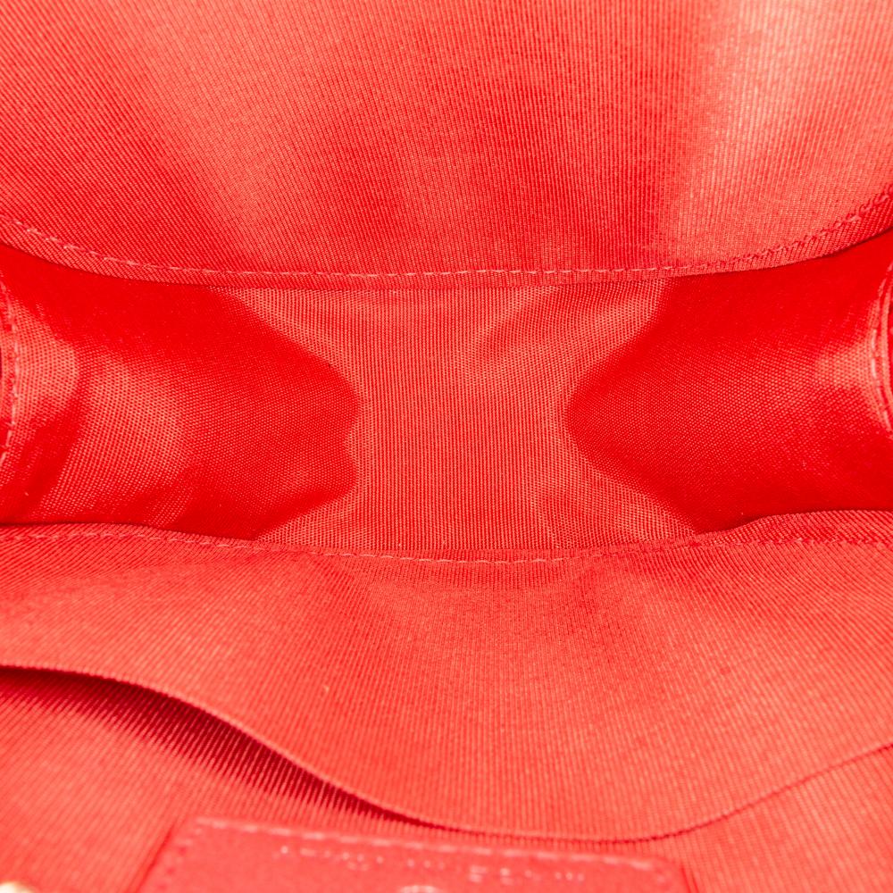 Red Leather Chanel Crossbody Bag